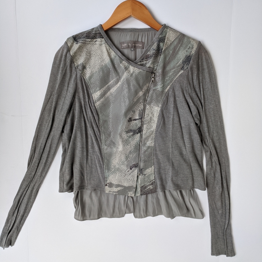 Lola &Sophie mixed moto jacket